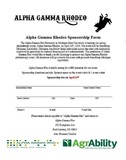 Alpha Gamma Rhodeo form