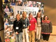 Karen Funkenbusch (L), Carey Portell (2nd L) and MO AgrAbility staff at Grow FarmHer