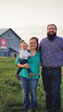 Rachel Jarman, her husband, and 1.5-year-old daughter