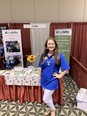 Kristen McHugh at AgrAbility booth at GA Young Farmers & Ranchers Leadership Conference