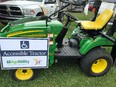 John Deere garden tractor with lift