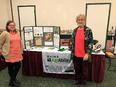 Marie DeFranca (L) and Ellen Gibson at Garden Club Federation of Maine
