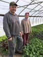 Bill and Carol in  greenhouse