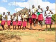 Agro-pastoral herders resembling Maasai pastoralists