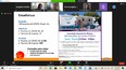 Promotores COVID-19 Vaccination Informational Webinar screenshot of Zoom window with PowerPoint slide in Spanish.