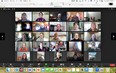 Screen-shot of Zoom meeting with multiple people on it.