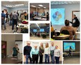 Collage of 6 pictures showing people at Colorado AgrAbility Winter Workshops