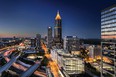 Night view of Atlanta skyline