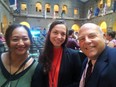 L to R - Sinafoa Tavai - Emily Whittier - Zippy Duvall inside large building