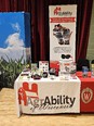 AgrAbility of WI table and banner at FEED Summit
