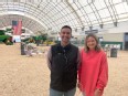 Roberto Franco and Addie Johnson at Farm Safety Day in Harrisonburg VA