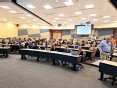 Large theater-style classroom filled with 40 occupational therapy students at Indiana State University 