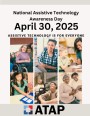 Slide with 6 pics on it advertising NATIONAL ASSISTIVE TECHNOLOGY AWARENESS DAY