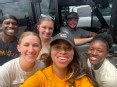 Selfie of 4 young female and 2 young male OT students