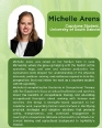 Pic of Michelle Ahrens with a short bio printed underneath.