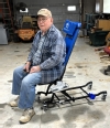 Larry seated on the AT creeper.