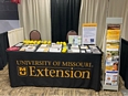 University of MO Extension display table at MO Cattlemens Convention