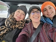 3 Maine AgrAbility staff in their car on the way to the NTW