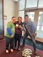 Jason VanWulve - Bella Russo - and Nathan Fields - left to right - at the NTW